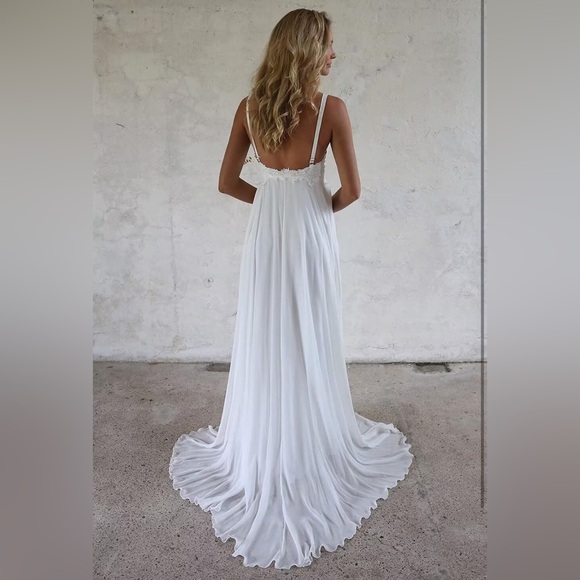 White A-Line Dress - Picture 2 of 2